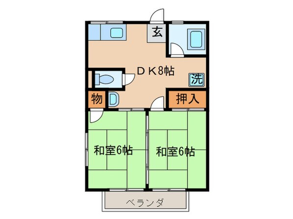 シティハイムカトレアの物件間取画像